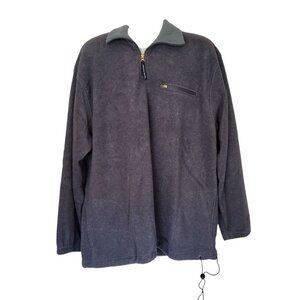 Arctic Zone Mens 1/4 Zip Fleece Pullover‎ XXL Gray 100% Polyester